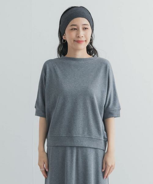 URBAN RESEARCH DOORS / アーバンリサーチ ドアーズ Tシャツ | モダールコットン裏毛ドルマンプルオーバー | 詳細27