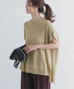 URBAN RESEARCH DOORS / アーバンリサーチ ドアーズ ニット・セーター | リネン混ブークレニットワイドプルオーバー