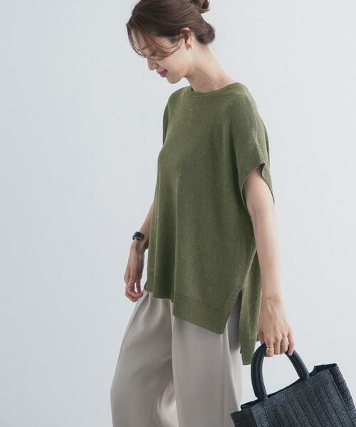 URBAN RESEARCH DOORS / アーバンリサーチ ドアーズ ニット・セーター | リネン混ブークレニットワイドプルオーバー | 詳細2