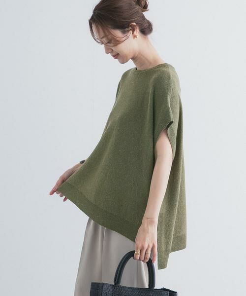 URBAN RESEARCH DOORS / アーバンリサーチ ドアーズ ニット・セーター | リネン混ブークレニットワイドプルオーバー | 詳細3