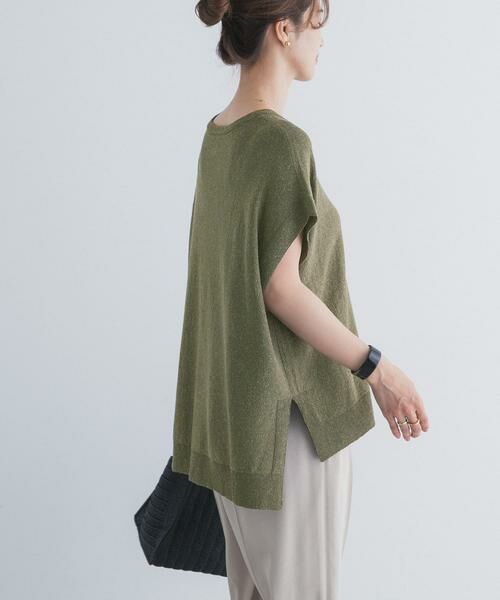 URBAN RESEARCH DOORS / アーバンリサーチ ドアーズ ニット・セーター | リネン混ブークレニットワイドプルオーバー | 詳細5