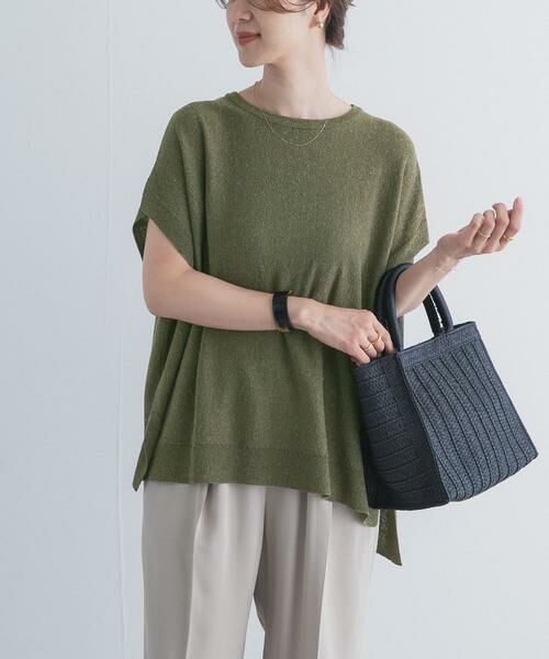 URBAN RESEARCH DOORS / アーバンリサーチ ドアーズ ニット・セーター | リネン混ブークレニットワイドプルオーバー | 詳細7