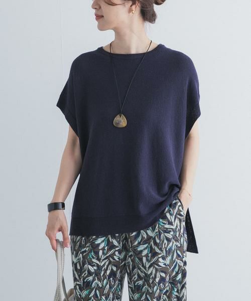 URBAN RESEARCH DOORS / アーバンリサーチ ドアーズ ニット・セーター | リネン混ブークレニットワイドプルオーバー | 詳細10