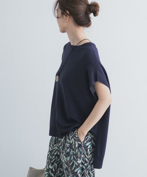 URBAN RESEARCH DOORS / アーバンリサーチ ドアーズ ニット・セーター | リネン混ブークレニットワイドプルオーバー | 詳細11