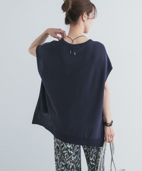 URBAN RESEARCH DOORS / アーバンリサーチ ドアーズ ニット・セーター | リネン混ブークレニットワイドプルオーバー | 詳細12