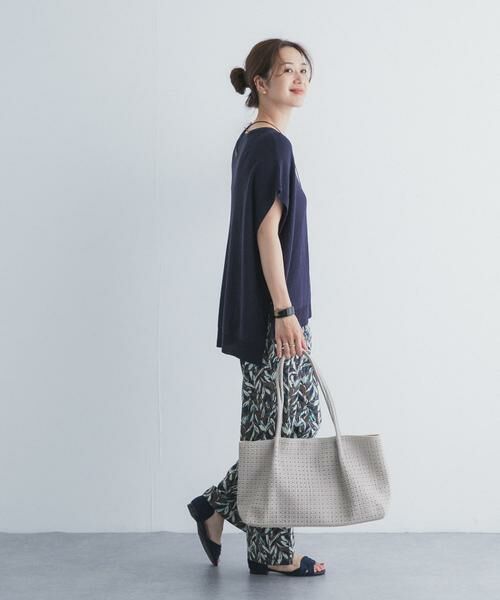 URBAN RESEARCH DOORS / アーバンリサーチ ドアーズ ニット・セーター | リネン混ブークレニットワイドプルオーバー | 詳細16