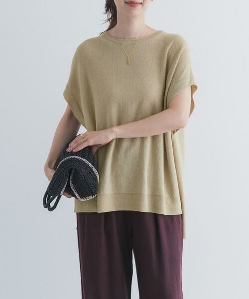 URBAN RESEARCH DOORS / アーバンリサーチ ドアーズ ニット・セーター | リネン混ブークレニットワイドプルオーバー | 詳細24