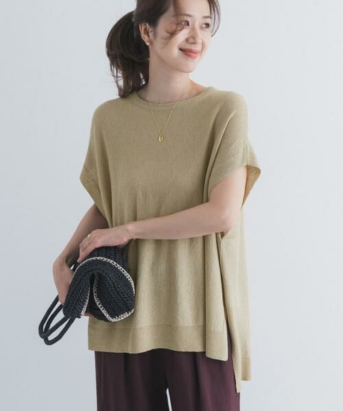 URBAN RESEARCH DOORS / アーバンリサーチ ドアーズ ニット・セーター | リネン混ブークレニットワイドプルオーバー | 詳細28