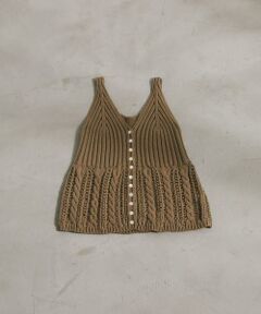 URBAN RESEARCH DOORS / アーバンリサーチ ドアーズ ベスト | Button Cotton Knit Vest