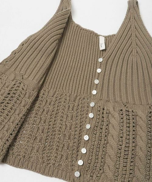 URBAN RESEARCH DOORS / アーバンリサーチ ドアーズ ベスト | Button Cotton Knit Vest | 詳細8