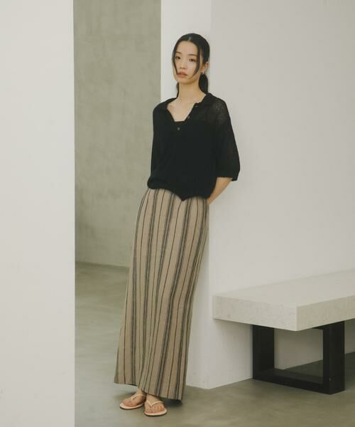 URBAN RESEARCH DOORS / アーバンリサーチ ドアーズ ニット・セーター | Acetate Mix Collared Knit | 詳細3