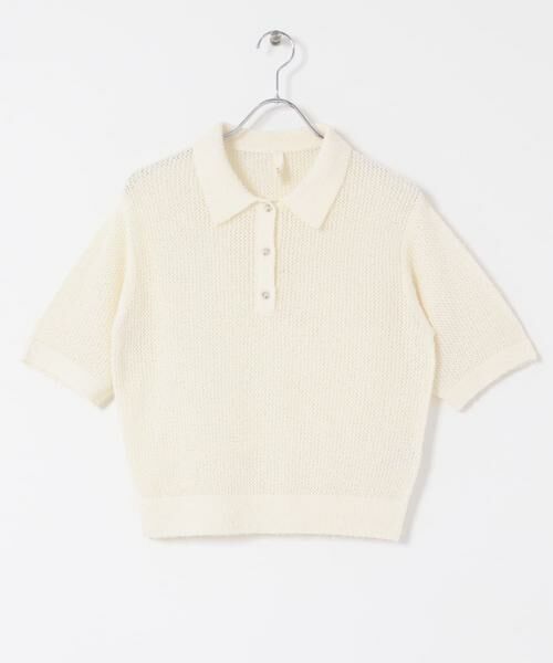 URBAN RESEARCH DOORS / アーバンリサーチ ドアーズ ニット・セーター | Acetate Mix Collared Knit | 詳細6