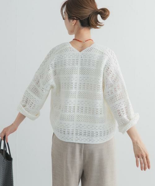 URBAN RESEARCH DOORS / アーバンリサーチ ドアーズ カーディガン・ボレロ | クロシェニットカーディガン | 詳細6