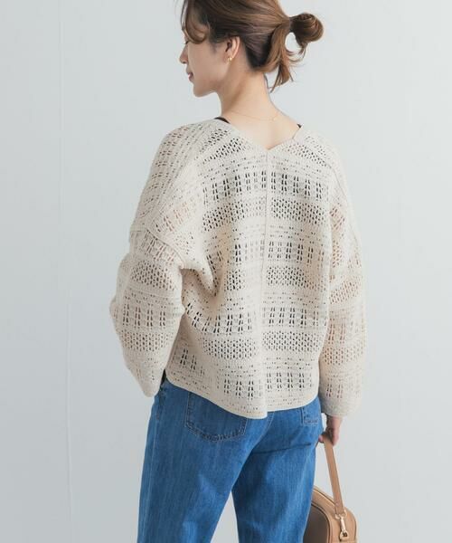 URBAN RESEARCH DOORS / アーバンリサーチ ドアーズ カーディガン・ボレロ | クロシェニットカーディガン | 詳細14