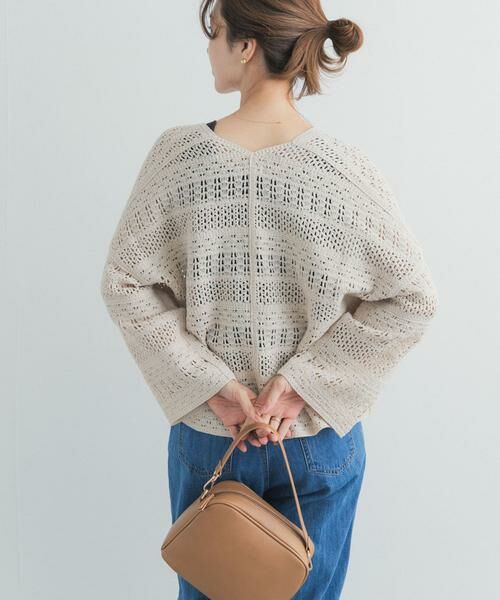 URBAN RESEARCH DOORS / アーバンリサーチ ドアーズ カーディガン・ボレロ | クロシェニットカーディガン | 詳細15