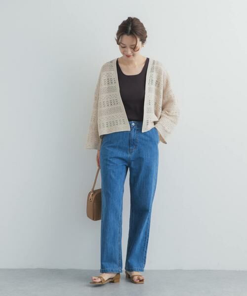 URBAN RESEARCH DOORS / アーバンリサーチ ドアーズ カーディガン・ボレロ | クロシェニットカーディガン | 詳細16
