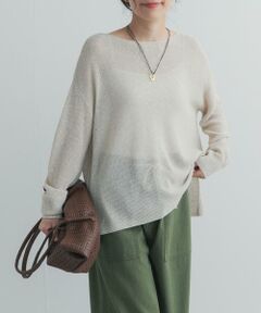 URBAN RESEARCH DOORS / アーバンリサーチ ドアーズ ニット・セーター | ラメシアーリラックスニット