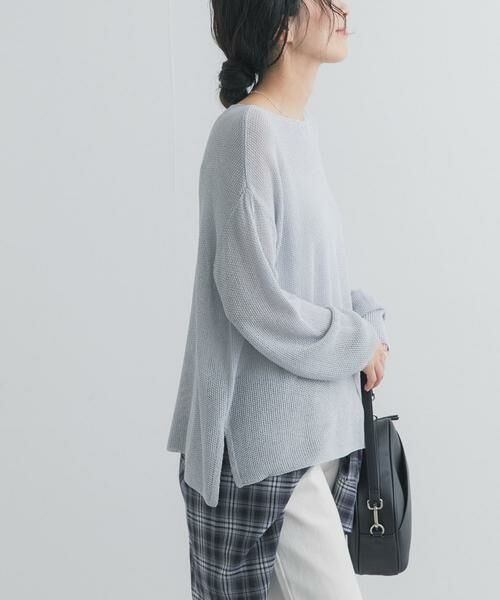 URBAN RESEARCH DOORS / アーバンリサーチ ドアーズ ニット・セーター | ラメシアーリラックスニット | 詳細1