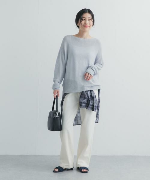 URBAN RESEARCH DOORS / アーバンリサーチ ドアーズ ニット・セーター | ラメシアーリラックスニット | 詳細7