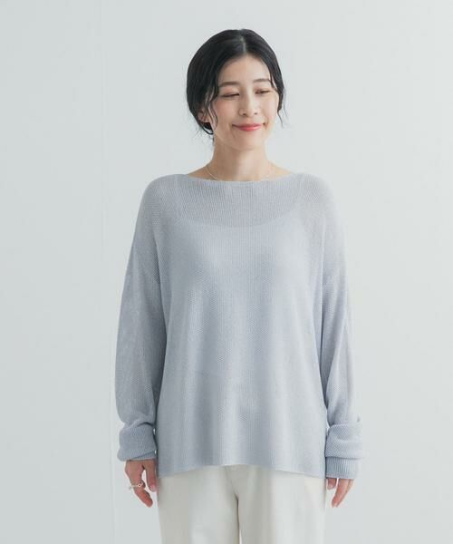 URBAN RESEARCH DOORS / アーバンリサーチ ドアーズ ニット・セーター | ラメシアーリラックスニット | 詳細8