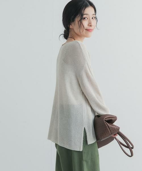 URBAN RESEARCH DOORS / アーバンリサーチ ドアーズ ニット・セーター | ラメシアーリラックスニット | 詳細18