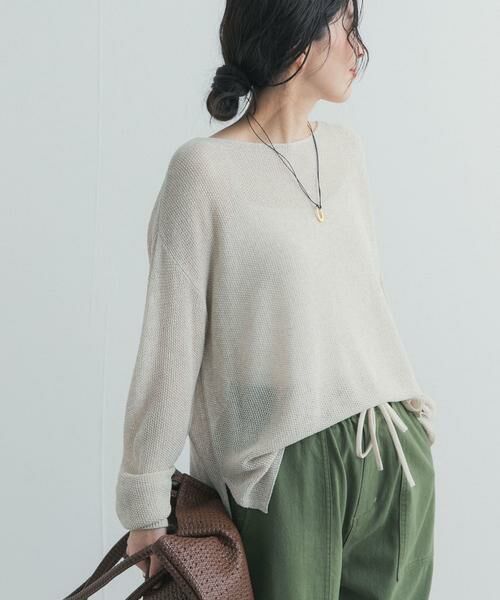 URBAN RESEARCH DOORS / アーバンリサーチ ドアーズ ニット・セーター | ラメシアーリラックスニット | 詳細19