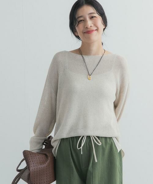 URBAN RESEARCH DOORS / アーバンリサーチ ドアーズ ニット・セーター | ラメシアーリラックスニット | 詳細20