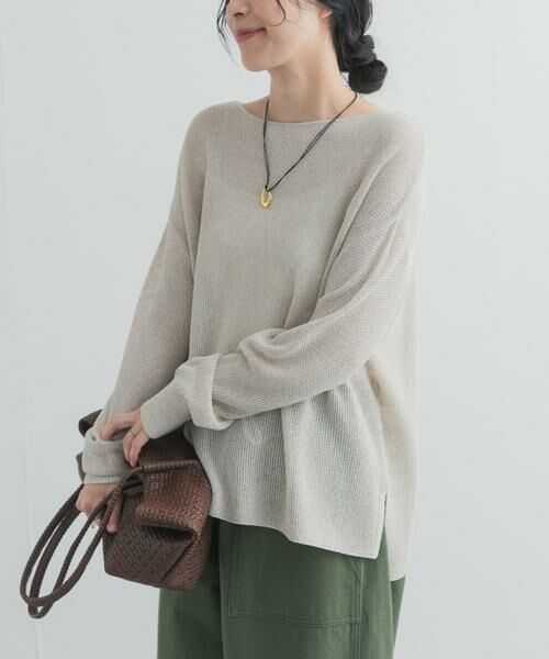 URBAN RESEARCH DOORS / アーバンリサーチ ドアーズ ニット・セーター | ラメシアーリラックスニット | 詳細21
