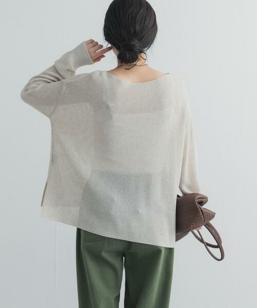 URBAN RESEARCH DOORS / アーバンリサーチ ドアーズ ニット・セーター | ラメシアーリラックスニット | 詳細22