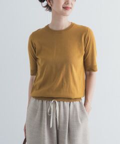 URBAN RESEARCH DOORS / アーバンリサーチ ドアーズ ニット・セーター | 『UR TECH ひやサラクール』コットンハーフスリーブKNIT