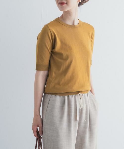 URBAN RESEARCH DOORS / アーバンリサーチ ドアーズ ニット・セーター | 『UR TECH ひやサラクール』コットンハーフスリーブKNIT | 詳細1