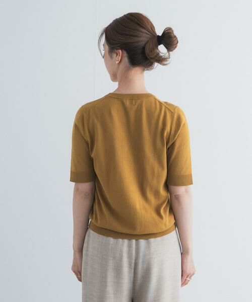 URBAN RESEARCH DOORS / アーバンリサーチ ドアーズ ニット・セーター | 『UR TECH ひやサラクール』コットンハーフスリーブKNIT | 詳細10