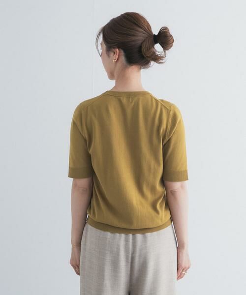 URBAN RESEARCH DOORS / アーバンリサーチ ドアーズ ニット・セーター | 『UR TECH ひやサラクール』コットンハーフスリーブKNIT | 詳細13