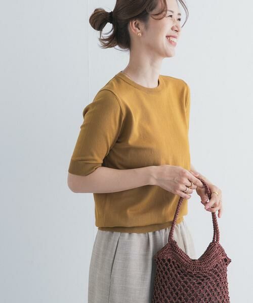 URBAN RESEARCH DOORS / アーバンリサーチ ドアーズ ニット・セーター | 『UR TECH ひやサラクール』コットンハーフスリーブKNIT | 詳細2