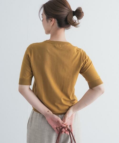 URBAN RESEARCH DOORS / アーバンリサーチ ドアーズ ニット・セーター | 『UR TECH ひやサラクール』コットンハーフスリーブKNIT | 詳細3
