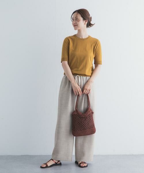 URBAN RESEARCH DOORS / アーバンリサーチ ドアーズ ニット・セーター | 『UR TECH ひやサラクール』コットンハーフスリーブKNIT | 詳細7