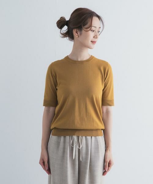 URBAN RESEARCH DOORS / アーバンリサーチ ドアーズ ニット・セーター | 『UR TECH ひやサラクール』コットンハーフスリーブKNIT | 詳細8