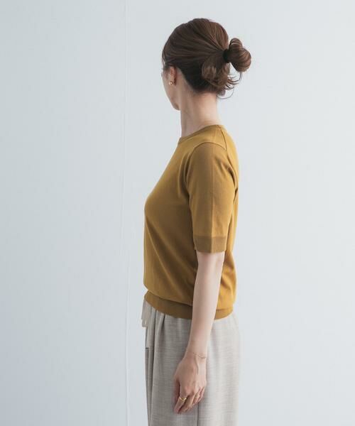 URBAN RESEARCH DOORS / アーバンリサーチ ドアーズ ニット・セーター | 『UR TECH ひやサラクール』コットンハーフスリーブKNIT | 詳細9