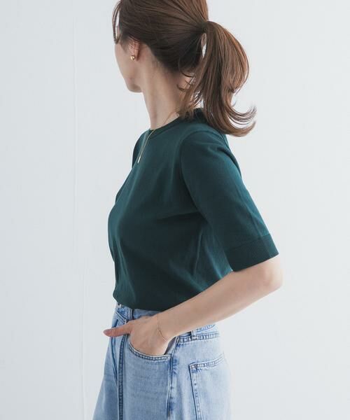 URBAN RESEARCH DOORS / アーバンリサーチ ドアーズ ニット・セーター | 『UR TECH ひやサラクール』コットンハーフスリーブKNIT | 詳細13