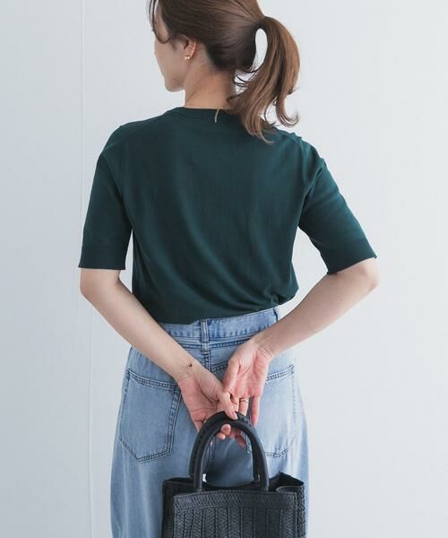 URBAN RESEARCH DOORS / アーバンリサーチ ドアーズ ニット・セーター | 『UR TECH ひやサラクール』コットンハーフスリーブKNIT | 詳細15