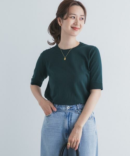 URBAN RESEARCH DOORS / アーバンリサーチ ドアーズ ニット・セーター | 『UR TECH ひやサラクール』コットンハーフスリーブKNIT | 詳細16
