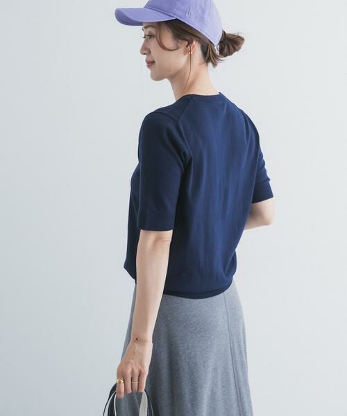 URBAN RESEARCH DOORS / アーバンリサーチ ドアーズ ニット・セーター | 『UR TECH ひやサラクール』コットンハーフスリーブKNIT | 詳細23
