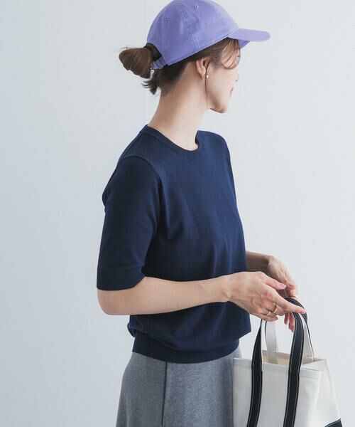 URBAN RESEARCH DOORS / アーバンリサーチ ドアーズ ニット・セーター | 『UR TECH ひやサラクール』コットンハーフスリーブKNIT | 詳細25