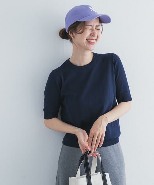 URBAN RESEARCH DOORS / アーバンリサーチ ドアーズ ニット・セーター | 『UR TECH ひやサラクール』コットンハーフスリーブKNIT | 詳細26