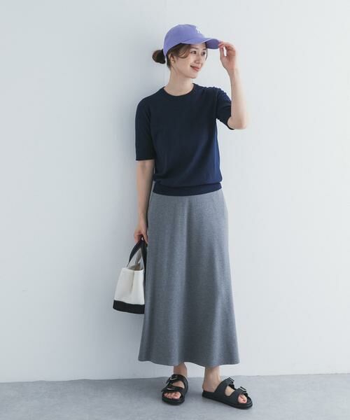 URBAN RESEARCH DOORS / アーバンリサーチ ドアーズ ニット・セーター | 『UR TECH ひやサラクール』コットンハーフスリーブKNIT | 詳細27