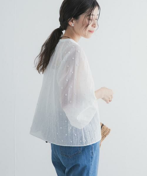 URBAN RESEARCH DOORS / アーバンリサーチ ドアーズ シャツ・ブラウス | カットドビーブラウス | 詳細1