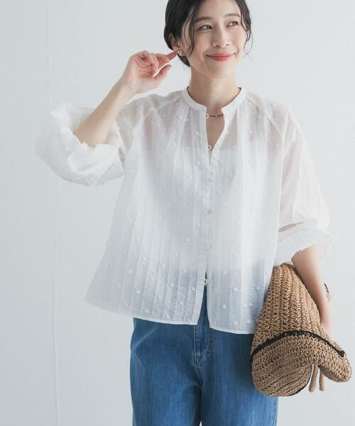 URBAN RESEARCH DOORS / アーバンリサーチ ドアーズ シャツ・ブラウス | カットドビーブラウス | 詳細3