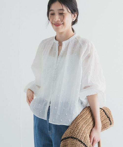 URBAN RESEARCH DOORS / アーバンリサーチ ドアーズ シャツ・ブラウス | カットドビーブラウス | 詳細4