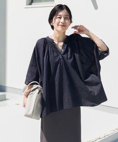 URBAN RESEARCH DOORS / アーバンリサーチ ドアーズ シャツ・ブラウス | コットンボイルロールアップスリーブブラウス