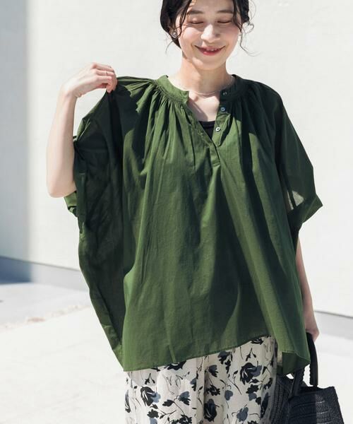 URBAN RESEARCH DOORS / アーバンリサーチ ドアーズ シャツ・ブラウス | コットンボイルロールアップスリーブブラウス | 詳細10